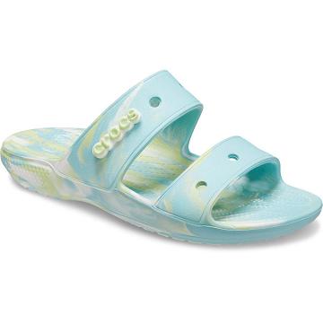 Crocs Classic Marbled Szandál Férfi Türkiz | HU 1243XYUF